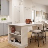 Well-lit kitchen with ample counter space